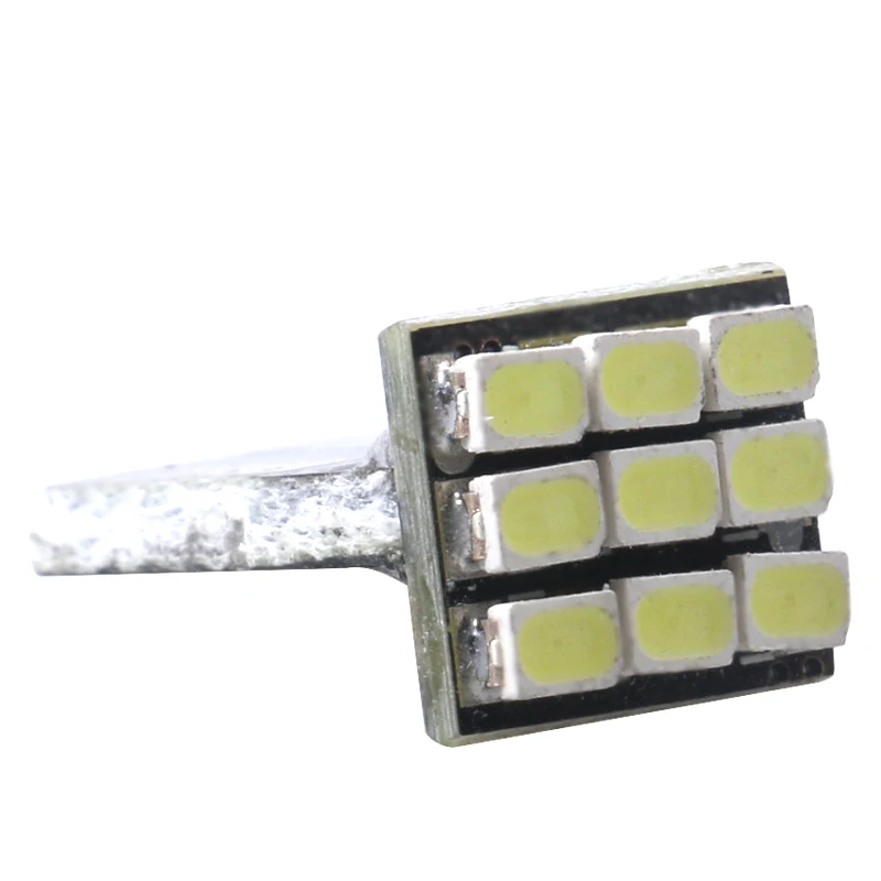 1 шт. T10 192 168 W5W 9 SMD 1206 светодиодный габаритный автомобильный фонарь Чтения Купол 9SMD