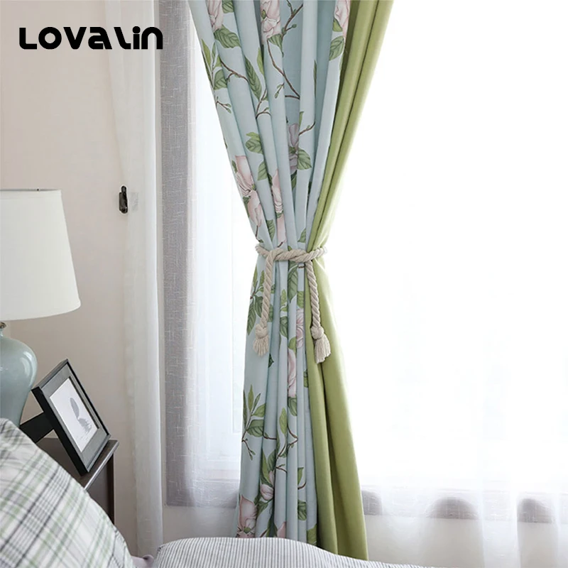Lovalin цветочный шторы для Гостиная пион Cortina Para Sala сращивания плотные Шторы дома