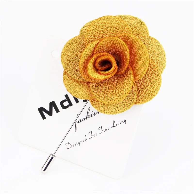 Mdiger модная брошь цветок для мужского костюма цветочный отворот булавка из