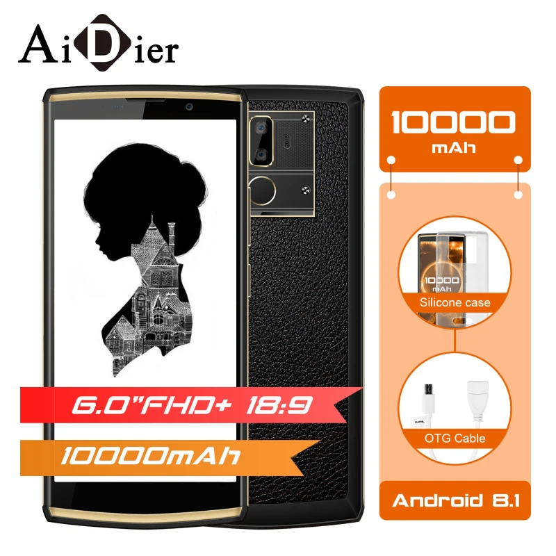 Oukitel K7 Android 8 1 MTK6750T Octa Core 6 0 &quotFHD + 18:9 4G 64G 10000 mAH 9 V/2A 13.0MP 5.0MP смартфон|Смартфоны| |