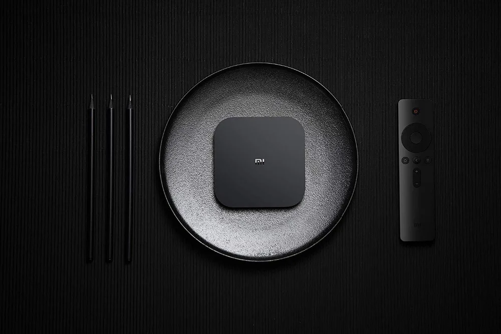Xiaomi mi Box S Android tv Smart 4K HD четырехъядерный портативный медиаплеер с голосовым
