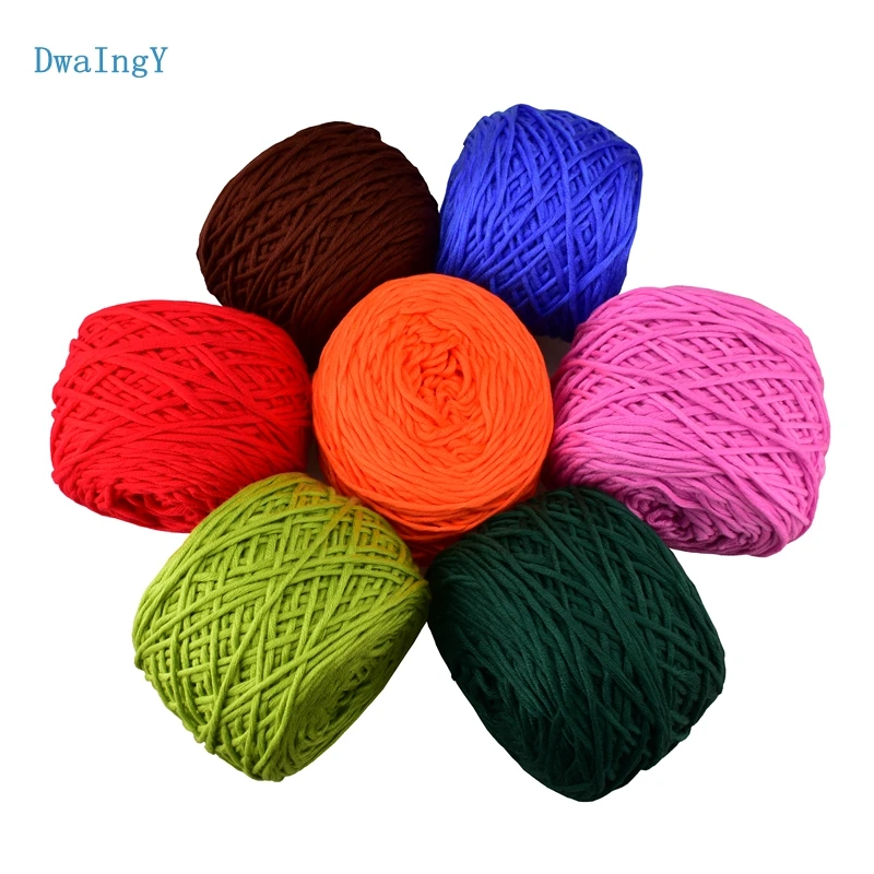 

DwaIngY 200g cotton wool Yarn for knitting Hand knitted crochet line Baby strands coarse hand knitting yarn crocheting