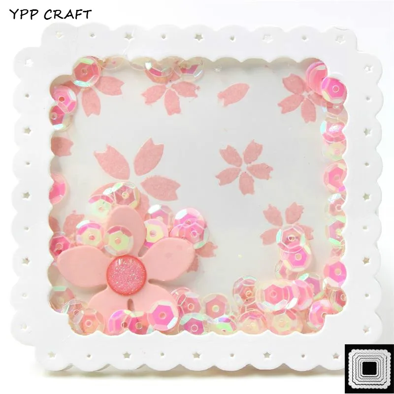 YPP крафт рамка в форме сердца металлические резные штампы трафареты для сделай