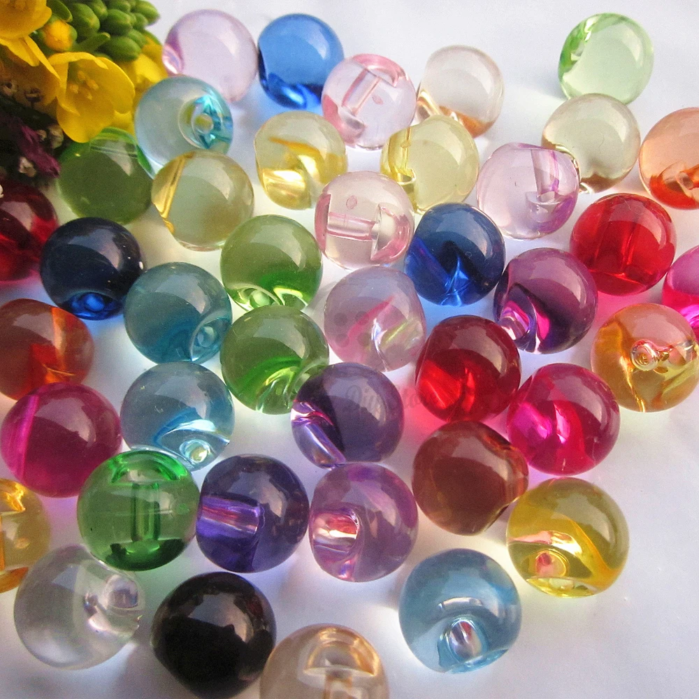 50 шт. декоративные акриловые пуговицы 10 мм|crafts accessories|button colordecorative buttons |