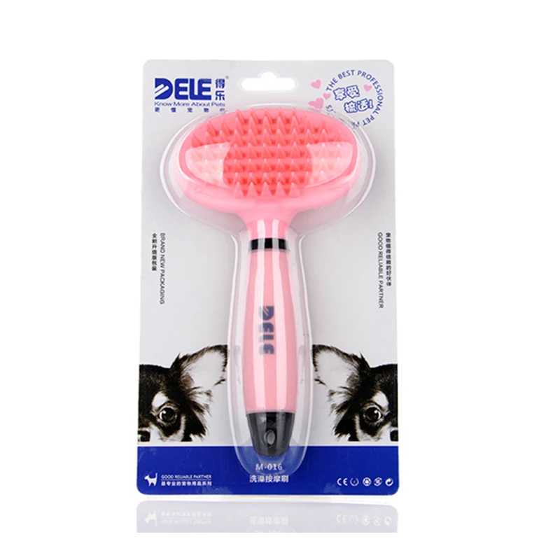 Hoopet Pet Dog Cat Grooming Brush TPE Soft Silicone Bathing Massage Hair Remover Combs Tool | Дом и сад