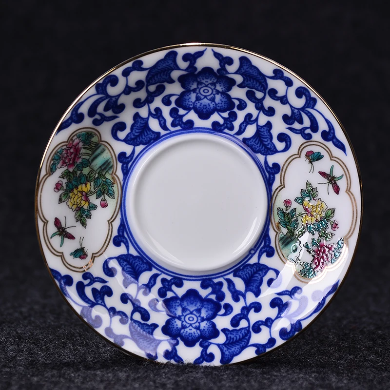 Женская чайная чашка с блюдцем набор для китайского искусственного чая посуда