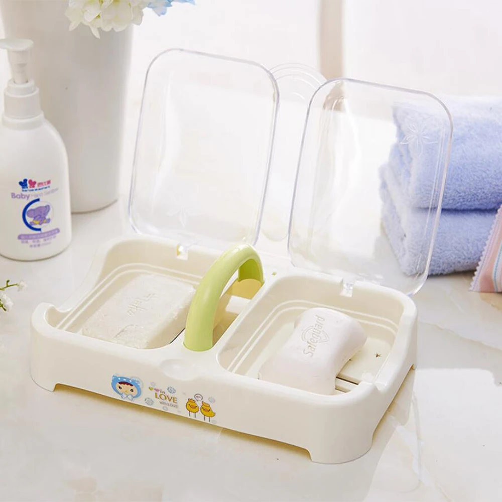 1 шт. Коробка для мыла с двойной сеткой мыльница портативный держатель дренаж