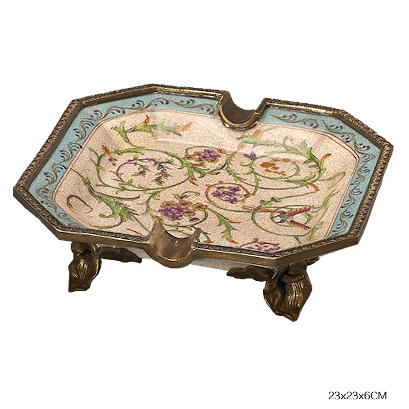 

CIGARLOONG cigar ashtray European bronze ceramic ashtray enamel CE-4315