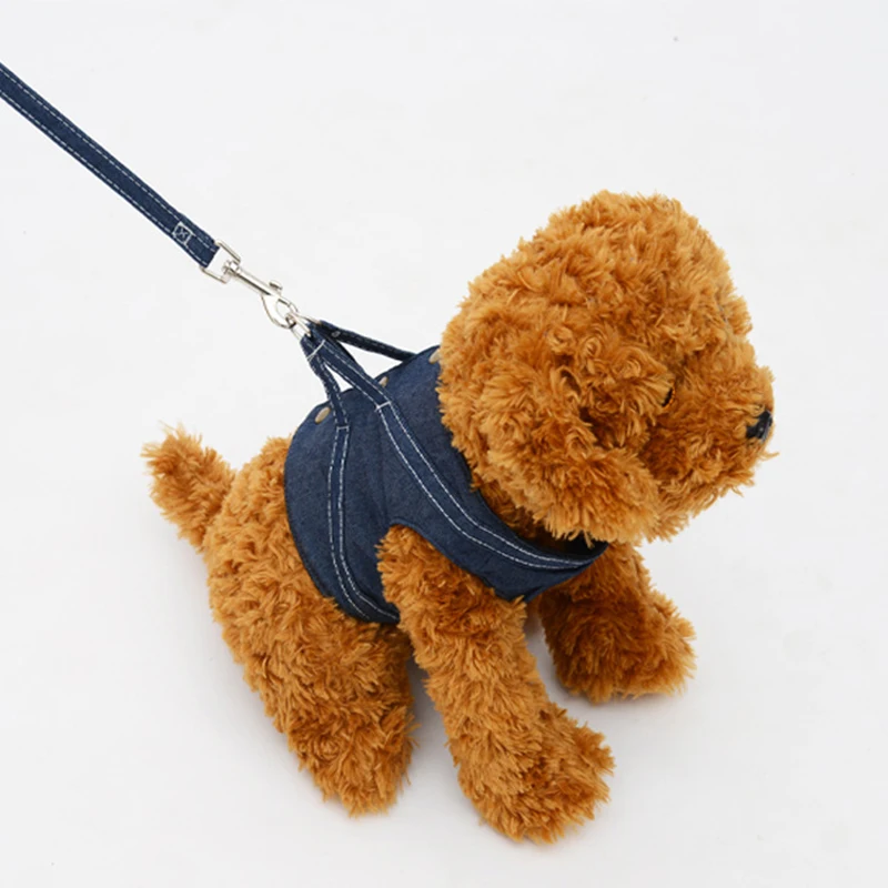 Practical Soft Mesh Dog Harness Canvas Pet Comfort Vest Rope Chest Strap Leash Sets Collar Walking Tools | Дом и сад