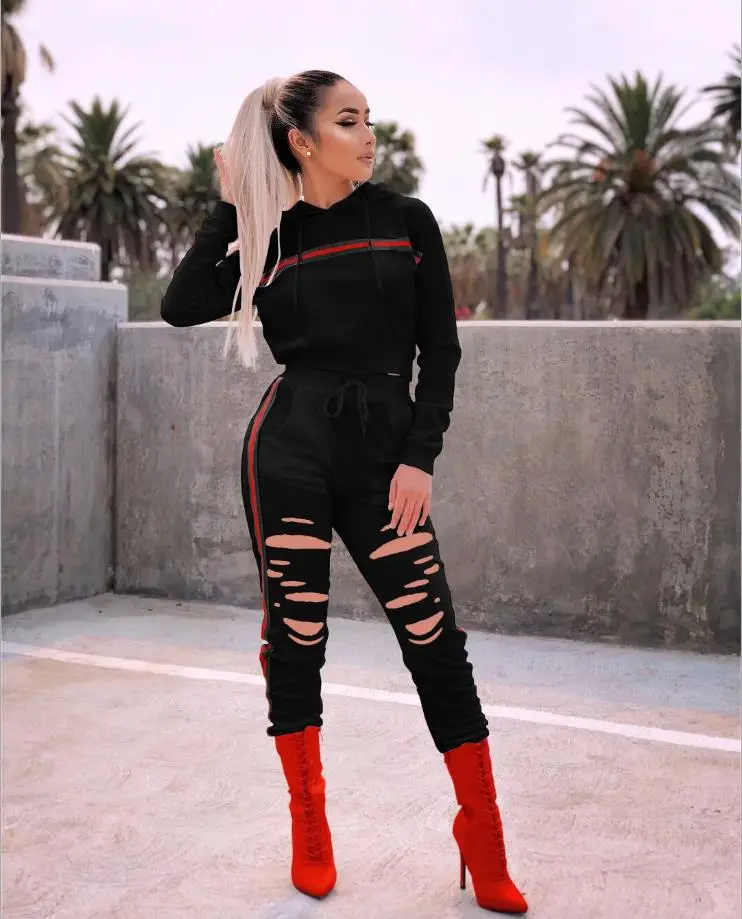 2018 осень и зима новый стиль модный Африканский сексуальный Модный Полосатый с