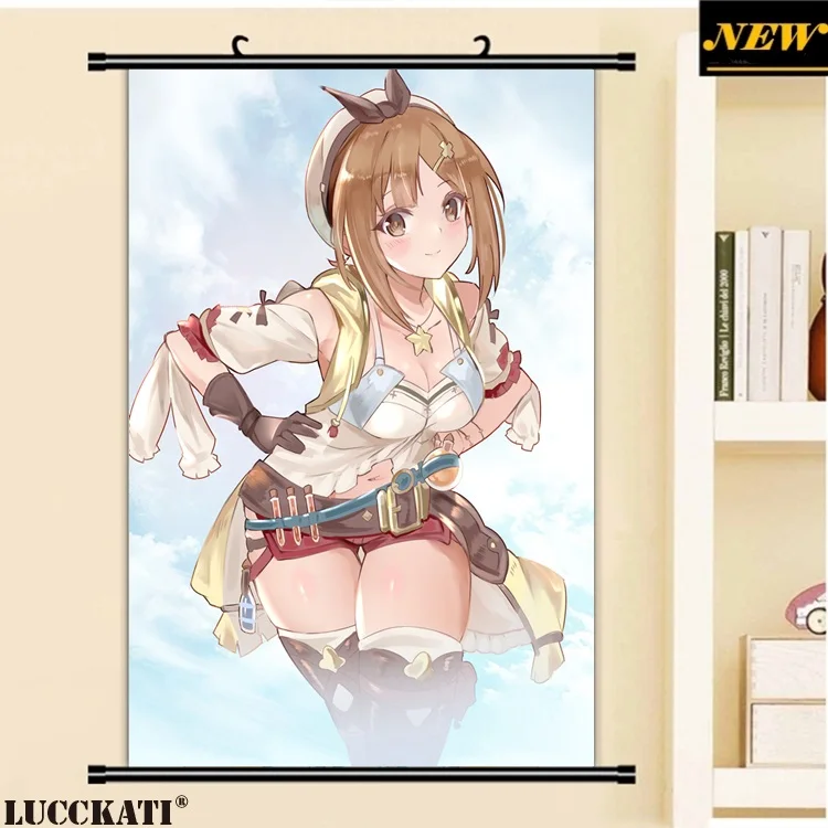 40X60 см ателье Ryza игровая серия Reisalin Stout Сексуальная лоли клитор мультфильм плакат с героями аниме картина прокрутки холст живопись