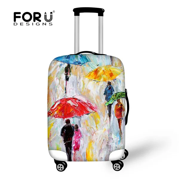 FORUDESIGNS Печать Путешествия багаж чехол для 18-30 дюймов тележка Водонепроницаемый Эластичный Чемодан стрейч толстый Чехол Чехлы - Цвет: H012