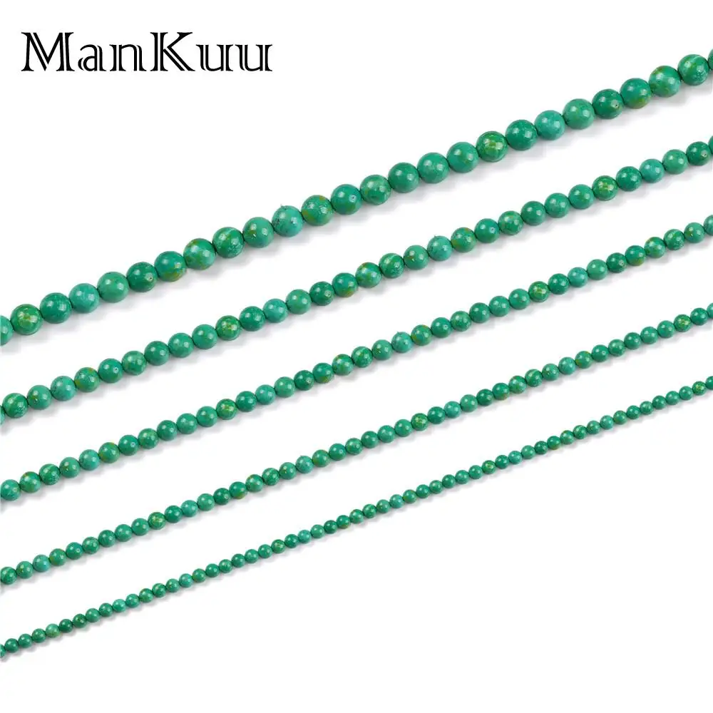 МанКуу жемчужины круглой формы из зеленого камня 6/7/8/10/12 мм оптом по цене, бирюзовые натуральные для изготовления украшений своими руками.