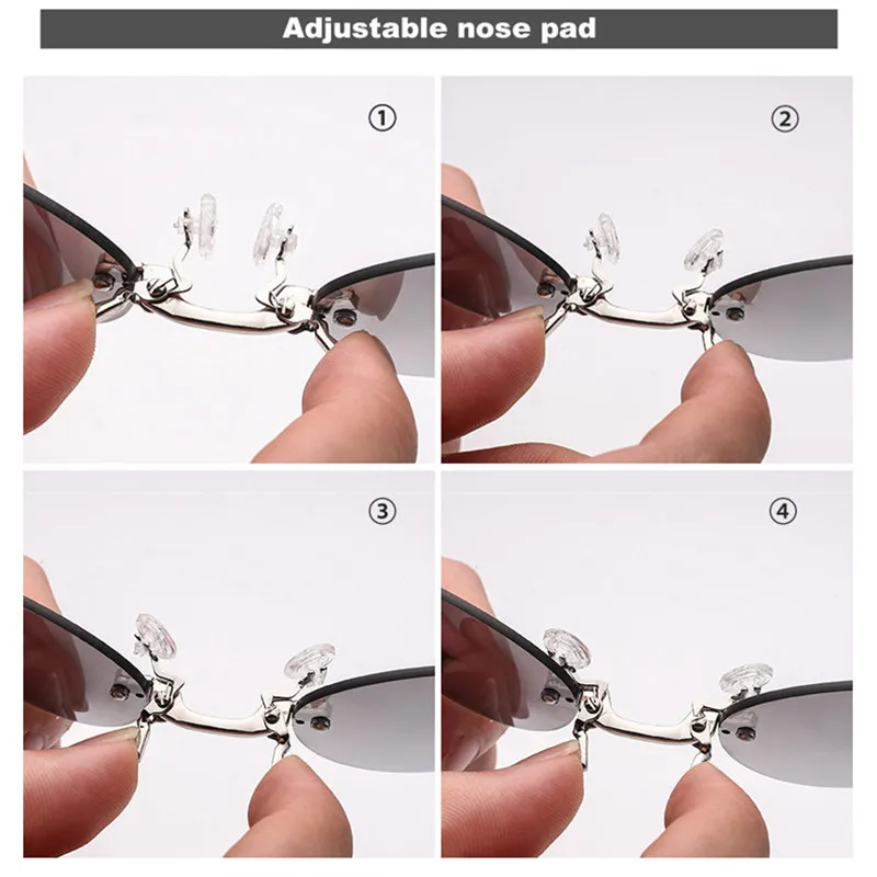 Round Rimless Sunglasses Men Classic Clamp Nose Fashion Matrix Morpheus Male Mini Frameless Brand Designer Eyeglasses | Аксессуары для