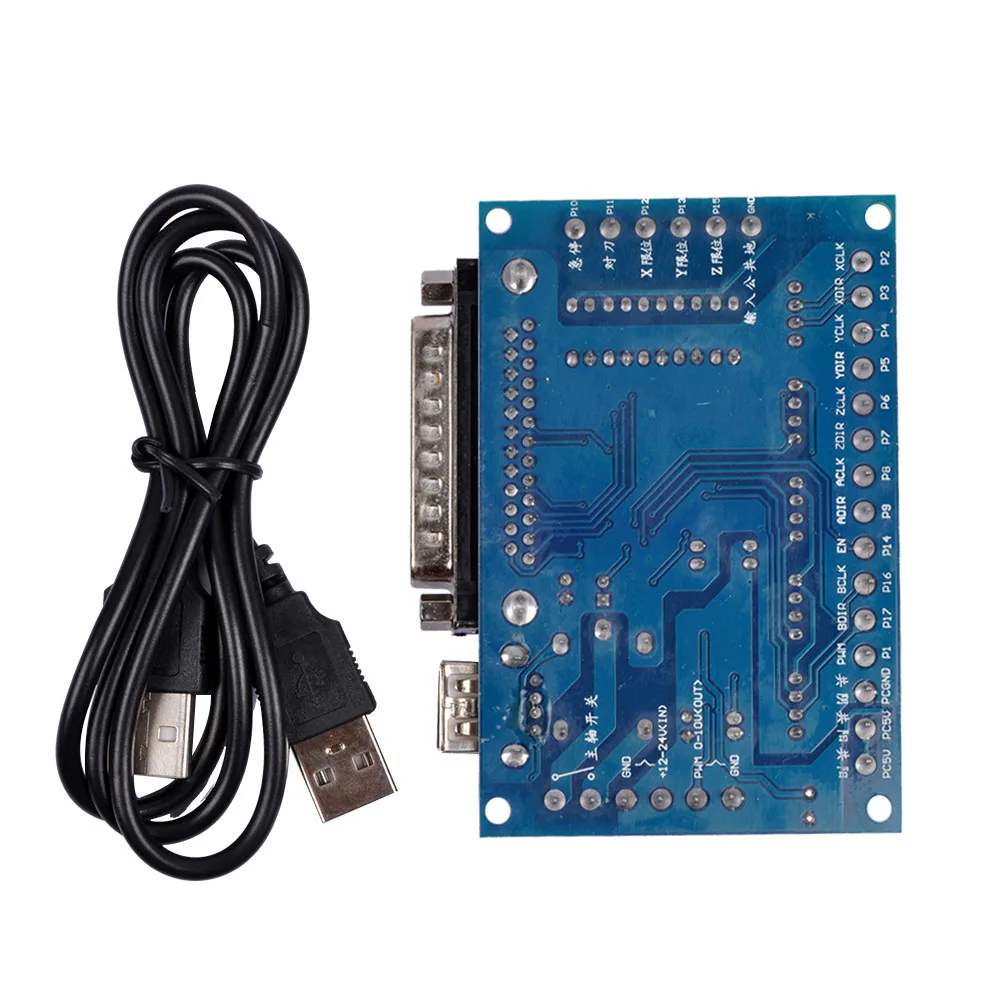 1 шт. 5 осевое Breakout совета с USB кабель для Драйвер шагового двигателя MACH3
