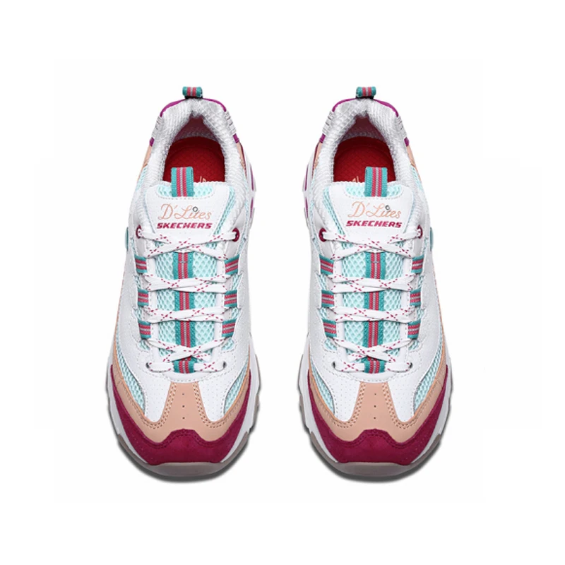 Skechers D'LITES/Повседневная обувь Женская из натуральной кожи на платформе для папы