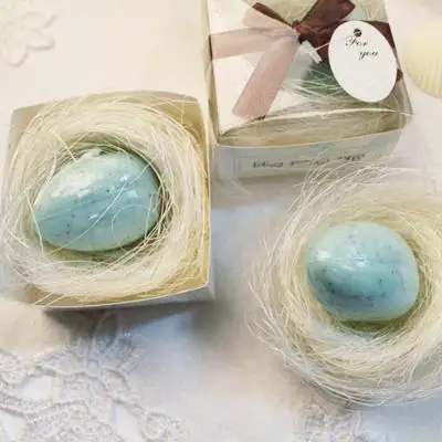 20 шт./лот подарок на свадьбу День благодарения новогоднее гнездо яйцо мыло для