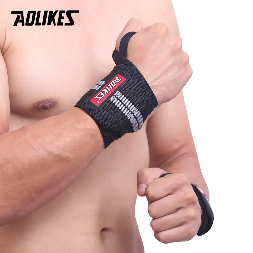 AOLIKES 2 шт./лот Тяжелая атлетика браслет Спортивные Профессиональные