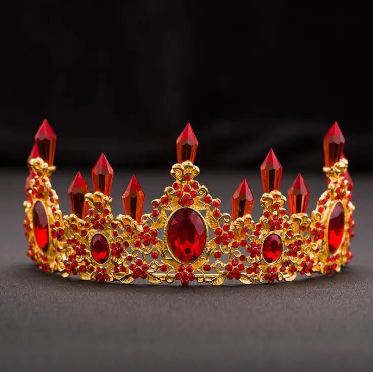 Модная Корона диадема со стразами украшения для волос Quinceanera свадебные тиары