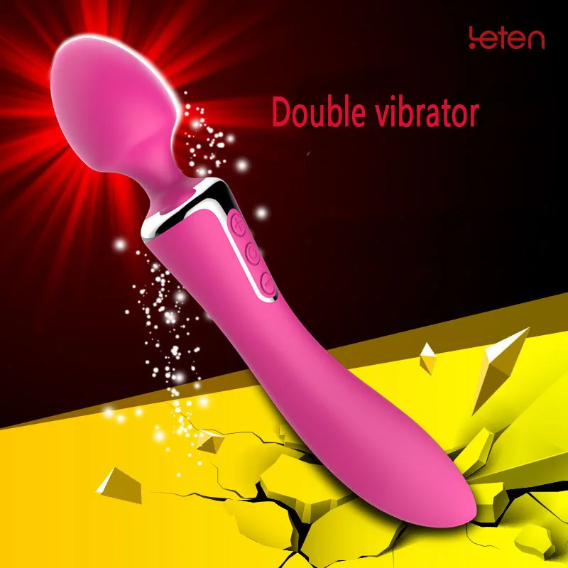 Leten двойной вибратор для сосков g spot Стимулятор клитора 10 частоты usb