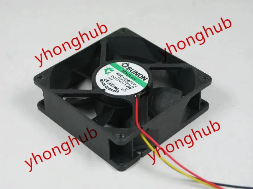 SUNON KDE1208PTV3 13.b1588.af.gn DC 12 В 1 3 Вт 80x80x25 мм вентилятор охлаждения сервера|square fan|server fandc fan