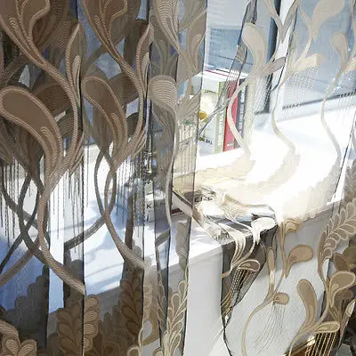 4 цвета модные тюлевые оконные занавески вуаль драпировка прозрачный шарф | Дом и