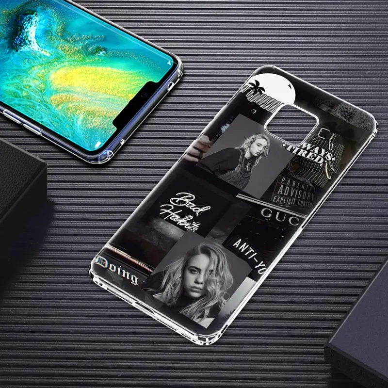 Горячая Billie Eilish Мягкий силиконовый чехол для телефона huawei mate 10 20 Lite Pro Enjoy 9S Y9 Y7 Y6 Y5 Pro Модный чехол