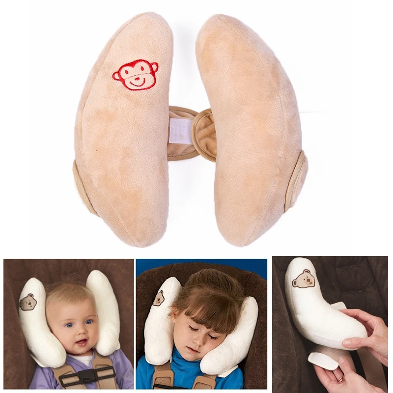 

Kids Baby Car Seat Headrest Pillow Adjustable Anti Slumping Newborn Infant Head Support Cushion in Stroller Cart for Sleeping
