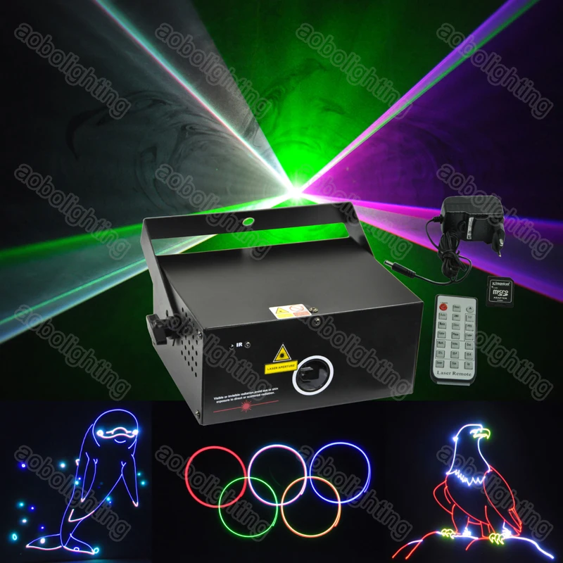 350mW SD Card 15K RGB Cartoon Animation Laser dj karaoke disco lights lazer Show | Освещение