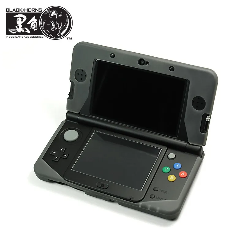 Мягкие Аксессуары силиконовый резиновый гелевый Чехол для Nintendo New 3DS (черный или