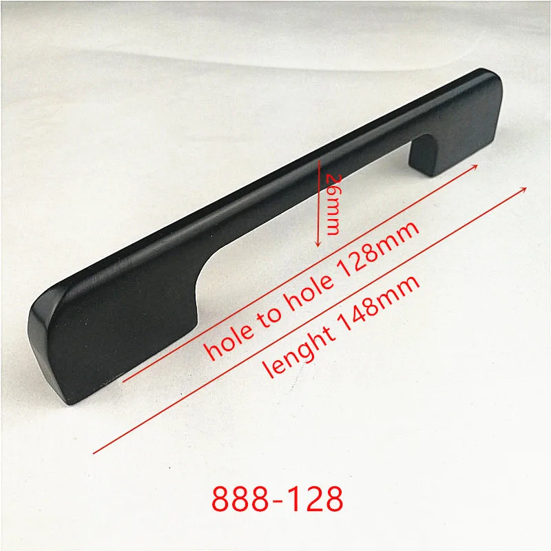 Цинковый сплав Черный кабинет ручки в американском стиле кухонный шкаф дверные