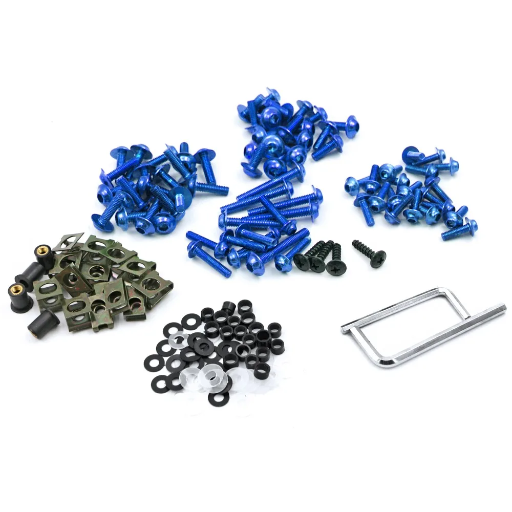 Полный комплект винтов для болтов обтекателя подходит Suzuki SV TL GSXR GSR GSF 400/600/750/1000