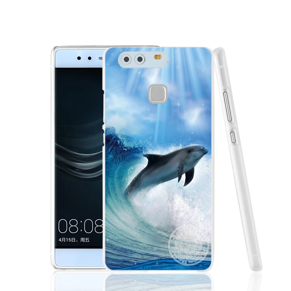 HAMEINUO чехол для телефона с изображением морского дельфина huawei Ascend P7 P8 P9 P10 lite plus G8 G7