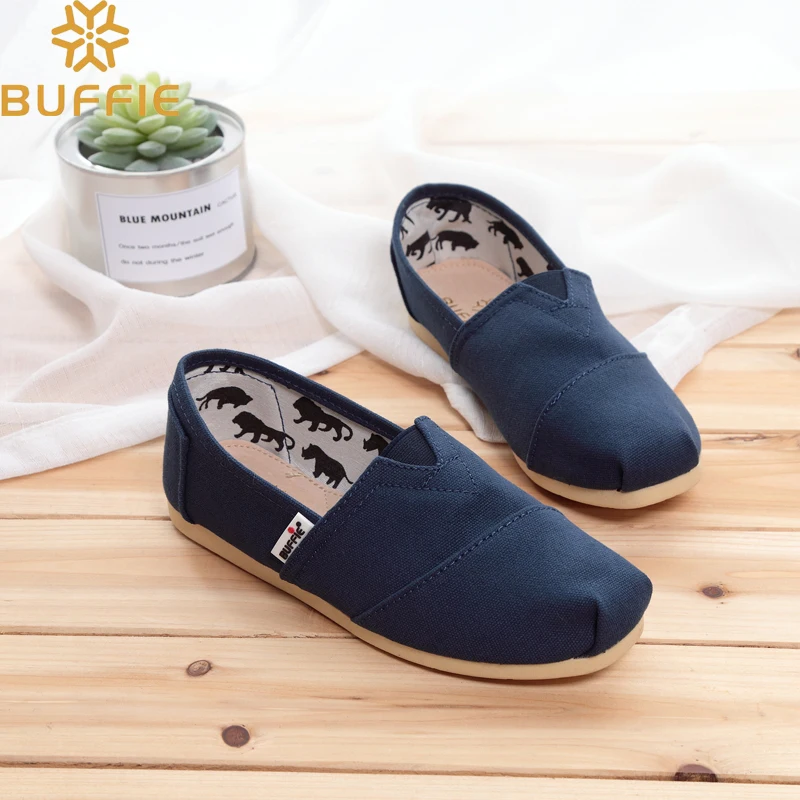 2019 повседневные женские туфли из ткани без шнуровки на плоской подошве осенняя