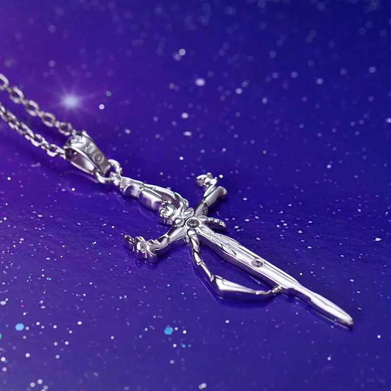 Anime K Project Cross Necklace Isana Yashiro Costume Accessory Women 925 Silver Jewelry Gifts For Men Sweater Pendant | Украшения и