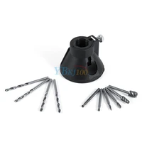 4pcsset drill bits 6pcs hss wood milling burrs 1pc drill carving rotary locator positioner hot