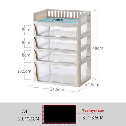 Ящик многослойный пластиковый для хранения канцелярских товаров и