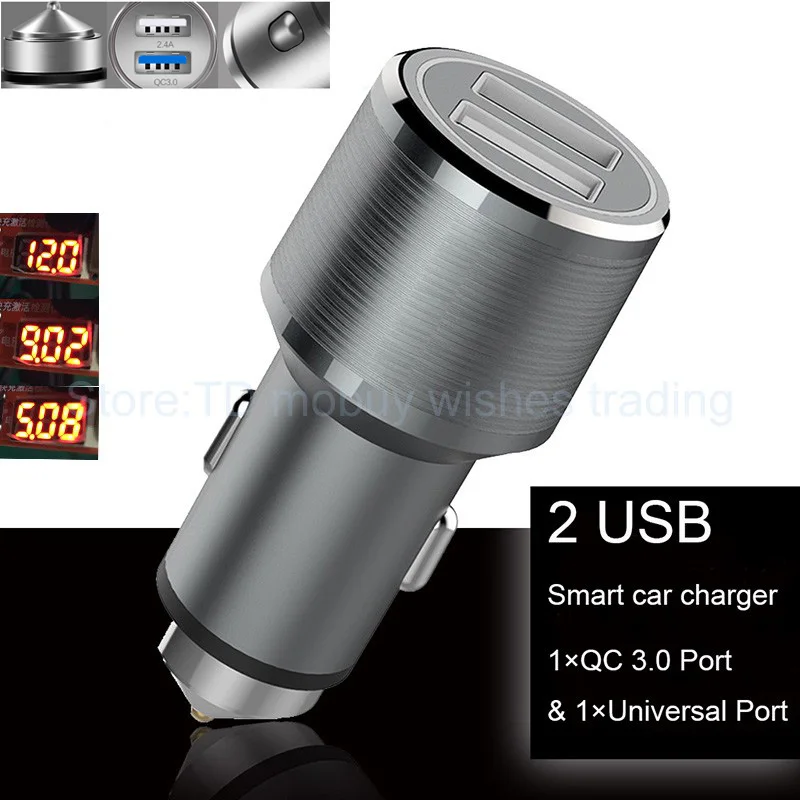 Автомобильное зарядное устройство для быстрой зарядки 30 Вт 12 В ~ 24 3 0 2 USB Galaxy