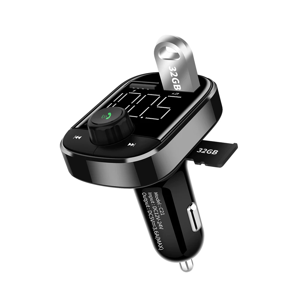 BT Hands free talking MP3-плеер fm-передатчик с монитором напряжения автомобильного аккумулятора