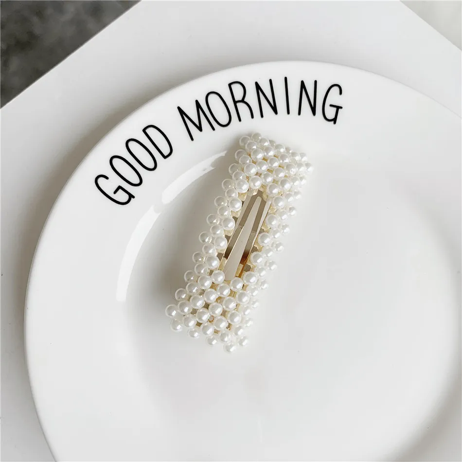 Мода 1 шт. Для женщин девочек элегантные жемчужные заколки для волос милые