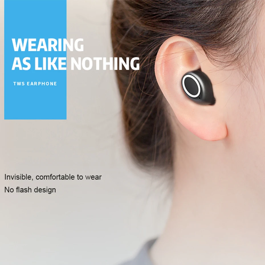 Overfly Mini TWS беспроводные Bluetooth наушники Xiaomi huawei стерео вкладыши спортивные с