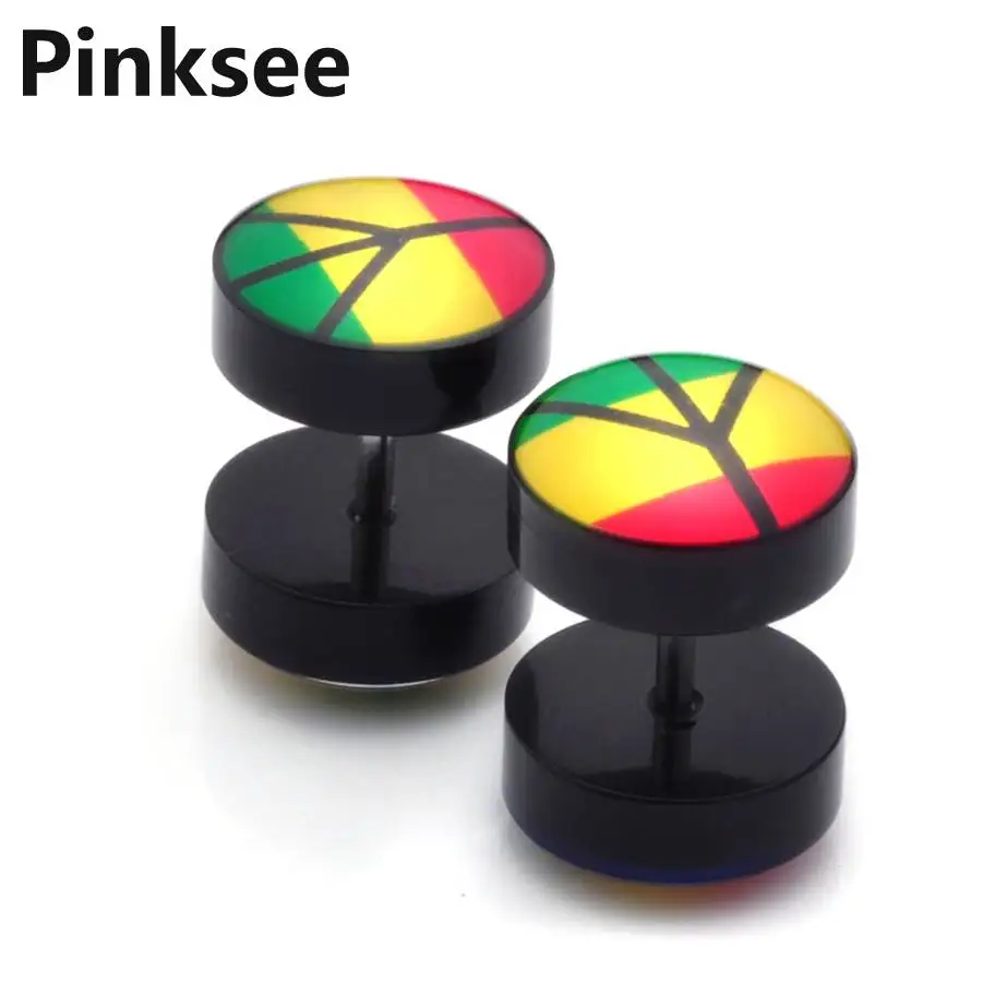 2 шт. шикарные ювелирные изделия для тела Череп звезда поддельные ушные вкладыши