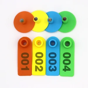 Ушная бирка для животных, Медная головка, серьги с надписью, идентификационная карточка животных