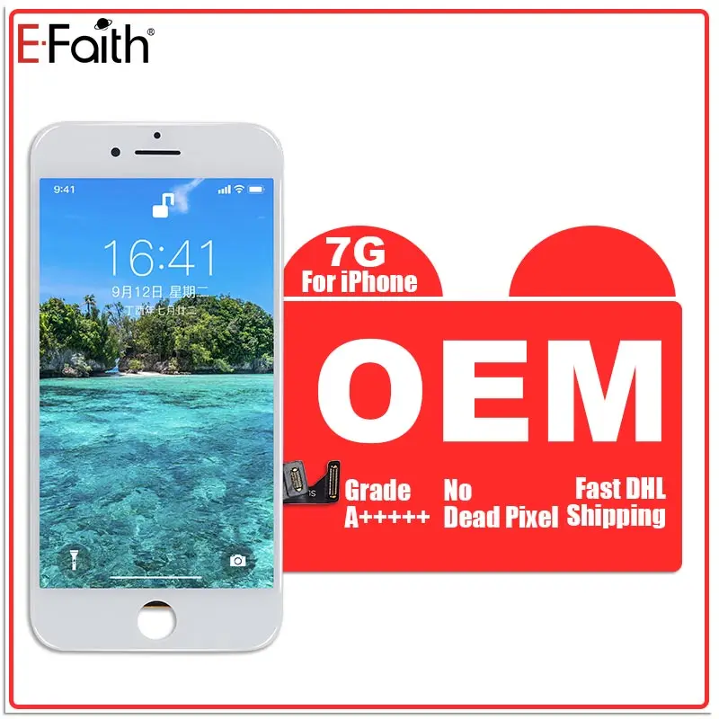 EFaith горячая распродажа 10 шт./лот A +++ OEM для iPhone 7 7P ЖК дисплей + экран с сенсорным