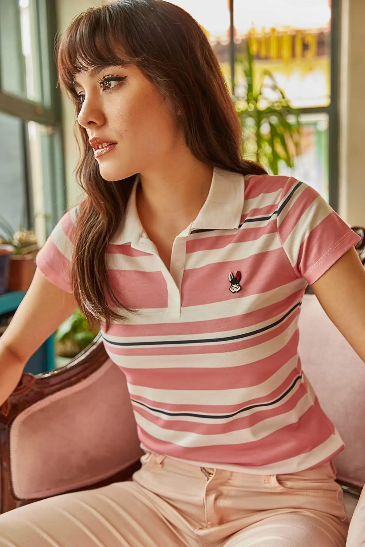 Женские футболки с воротником поло TSH-19000144 | Женская одежда