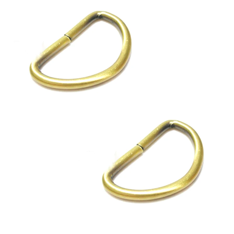 2 Inch Unwelded D-Rings Bronze metal ring