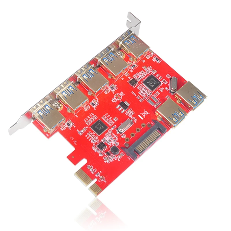 Pci-Express 5-Port USB3.0 External +2 Port Desktop Expansion Card | Компьютеры и офис