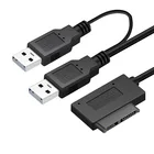 SATA USB 2,0 6pin + 7pin 13pin адаптер кабеля внешняя Мощность кабель для ноутбука оптический привод CDDVD Встроенная память Slimline езды на автомобиле