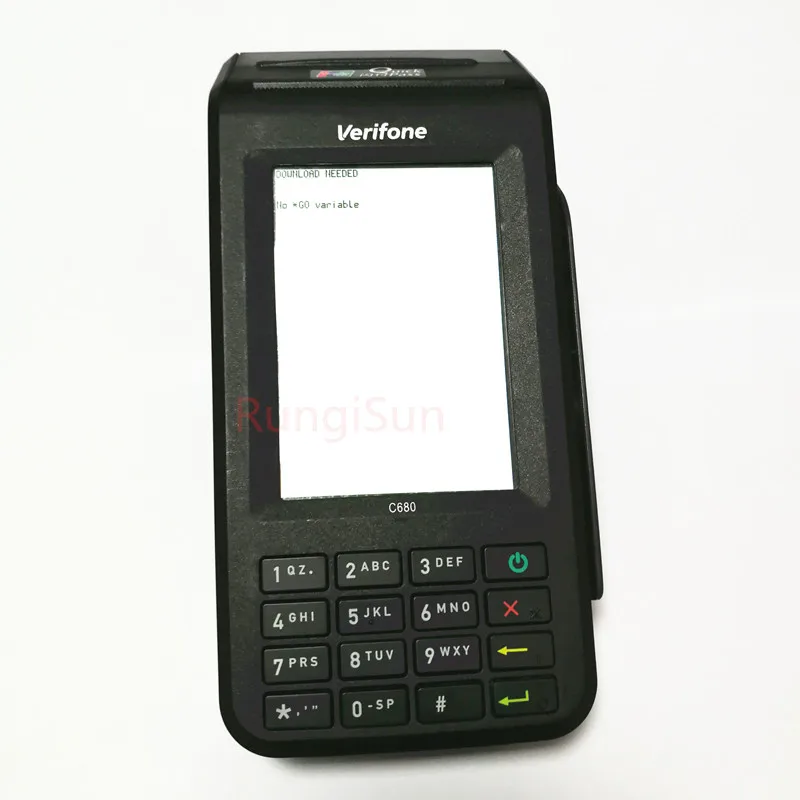 Подержанный Verifone C680 GPRS портативный pos-терминалы ручной фиксации