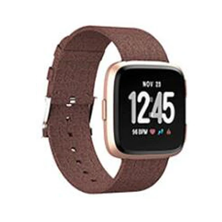 coffee Прочный холст нейлоновый ремешок для Fitbit Versa, ремешок сменный ремешок для Fitbit Versa Lite умный браслет ремень - Цвет: coffee